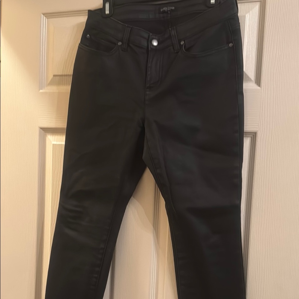 Black Faux Leather Pants